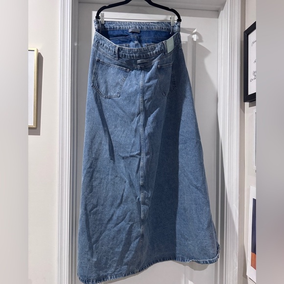🆕Innovare Denim Kimber Denim Skirt Jeans / Skirt Attached to Jeans Size Large - Picture 3 of 7